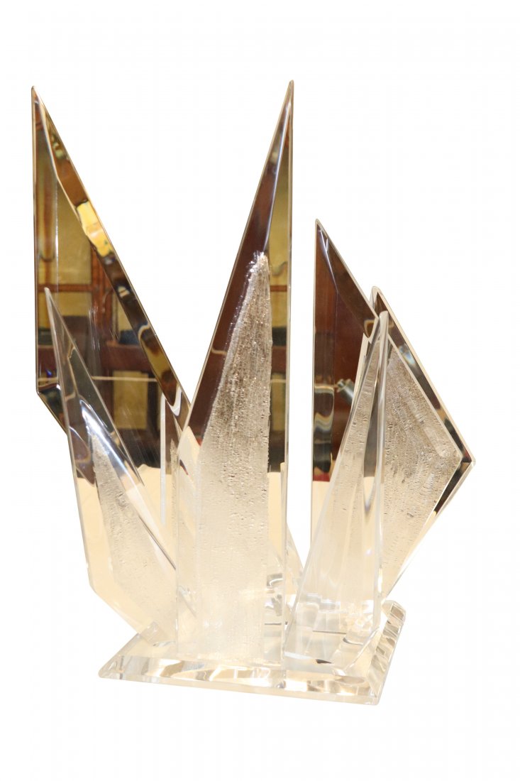 MCM Signed Muniz Acrylic Sculpture (1 of 3)