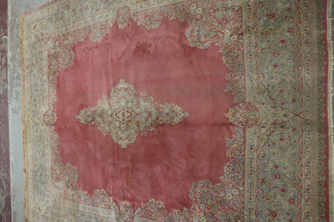 Antique Pink Persian Kerman Palace Size Carpet (1 of 7)