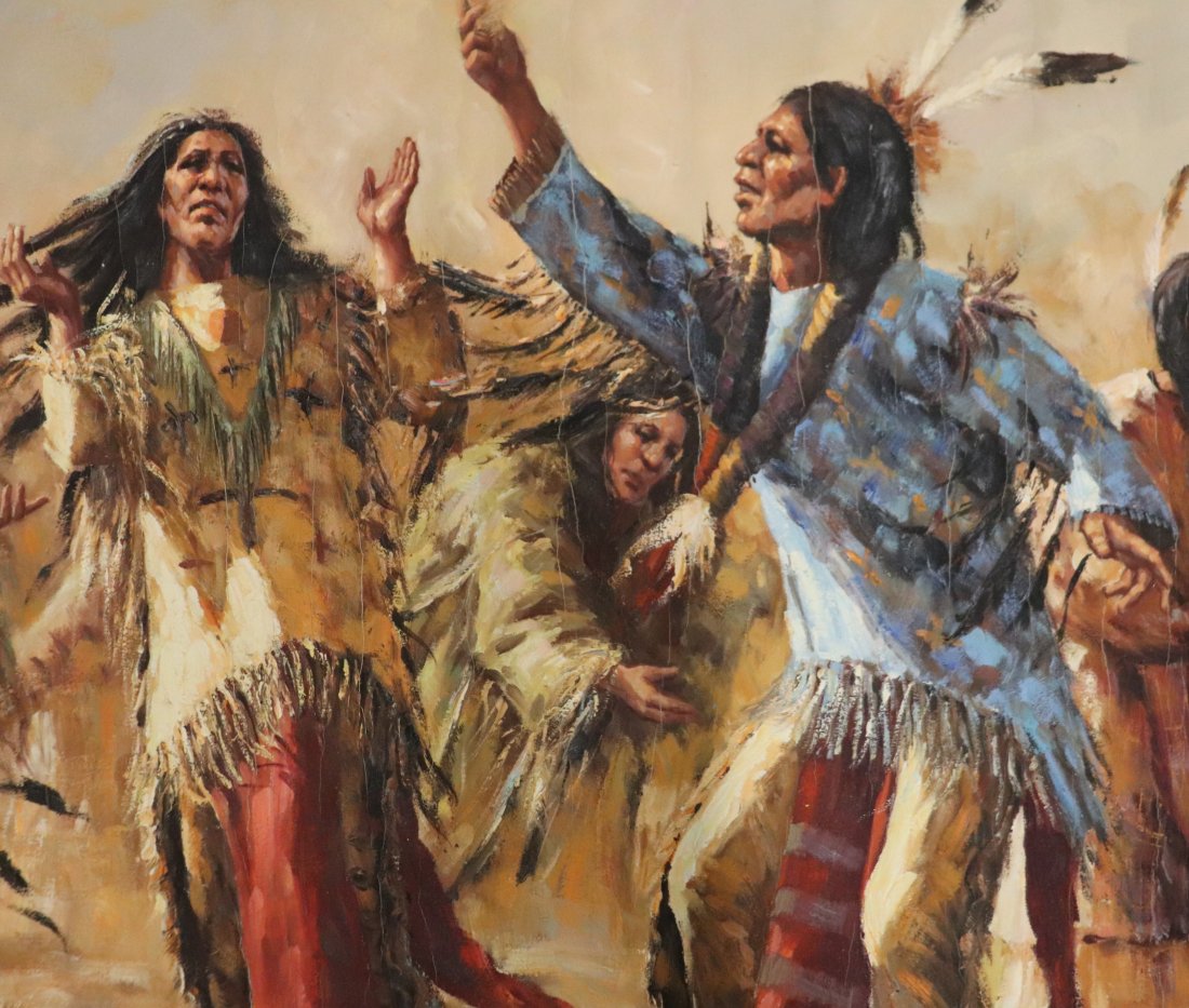 Original Native American Signed Painting (1 of 7)