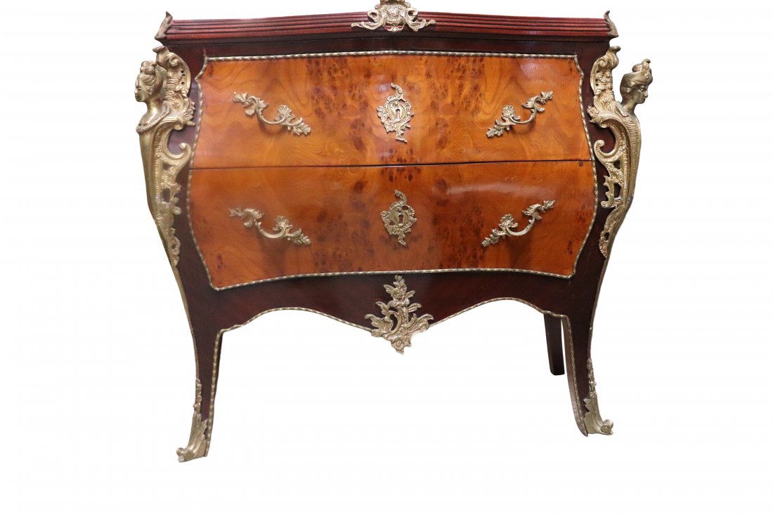 French Marble Top Commode with Bronze Mounts (1 of 5)