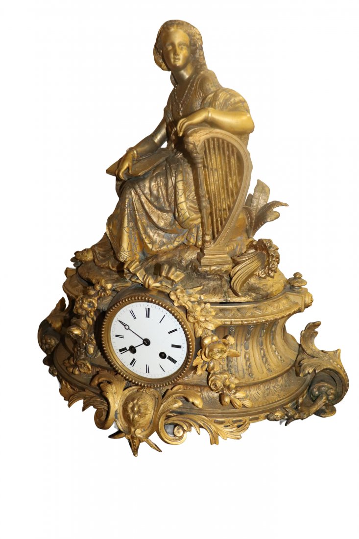 Louis Philippe 19th Century  Figural Mantel clock (1 of 4)