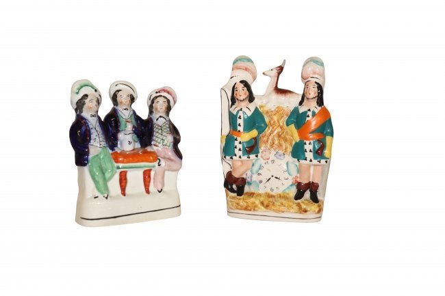 Two Staffordshire Porcelain Figurines (1 of 5)