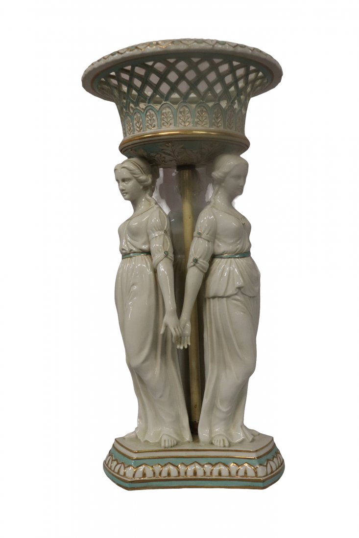 Large Porcelain Figural Centerpiece (1 of 2)