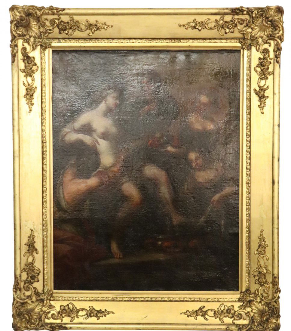 Italian 18th Century Fine Art Washing of the Feet. (1 of 6)