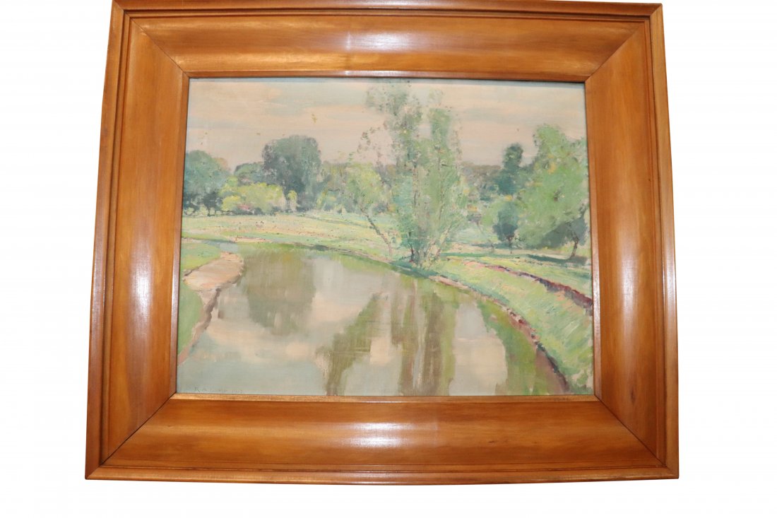 Karl Albert Buehr Signed Landscape Painting (1 of 3)