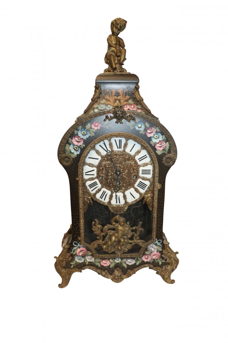 Hand Painted German Mantel Clock (1 of 6)