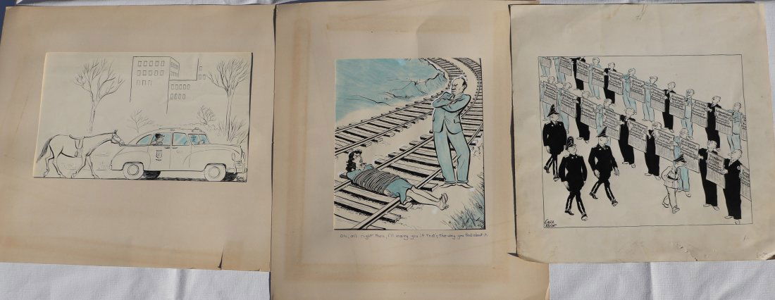 Carl Rose Collection of 3 Original Illustrations (1 of 7)