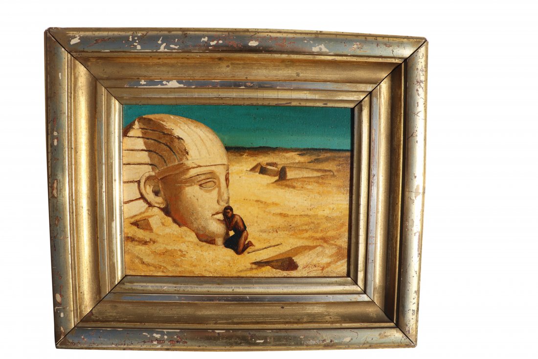 Signed Skilling painting Egyptian themed (1 of 4)