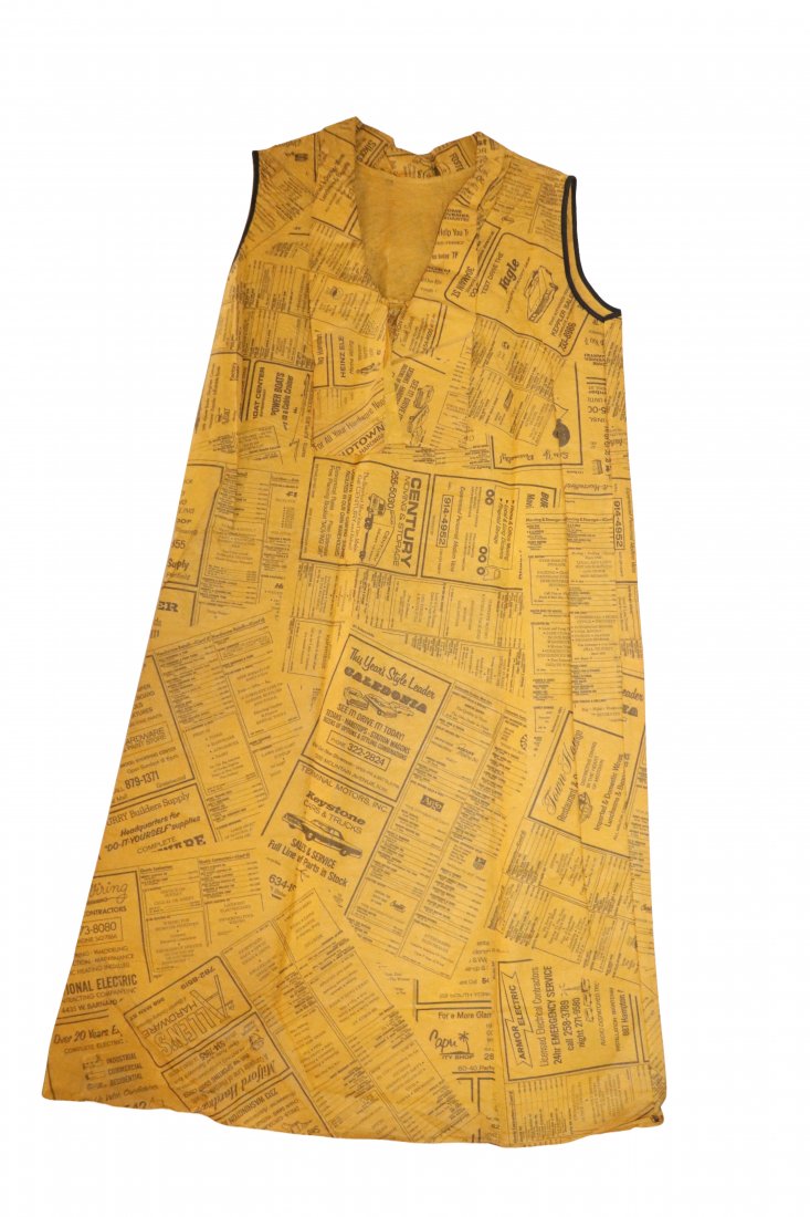 Vintage Yellow pages Dress (1 of 5)
