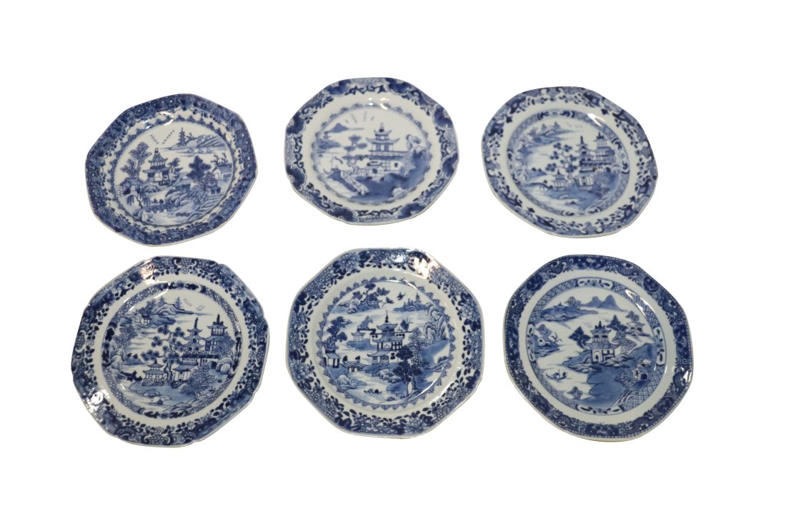 Collection of Six 18th Century Chinese plates (1 of 8)