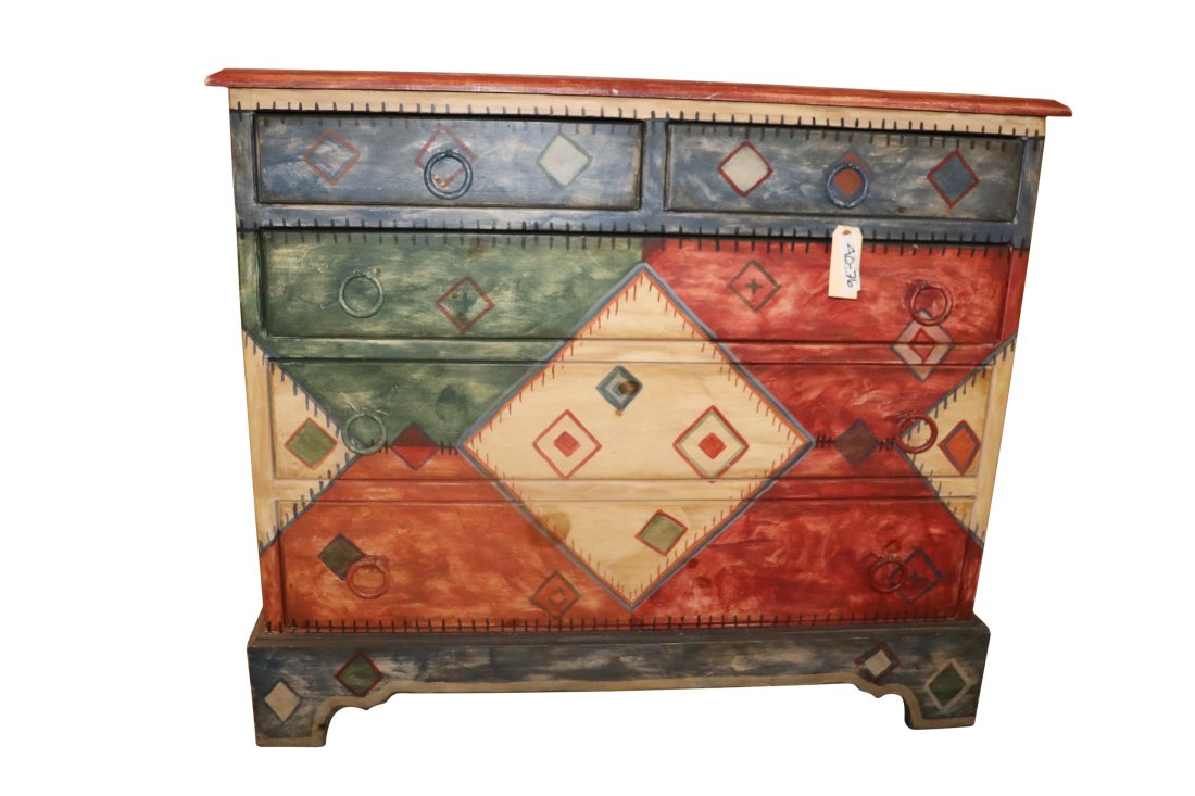 Habersham Plantation Signed Painted Dresser (1 of 6)