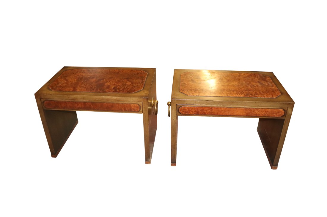 John Stuart  Single Drawer End Tables, Pair (1 of 5)