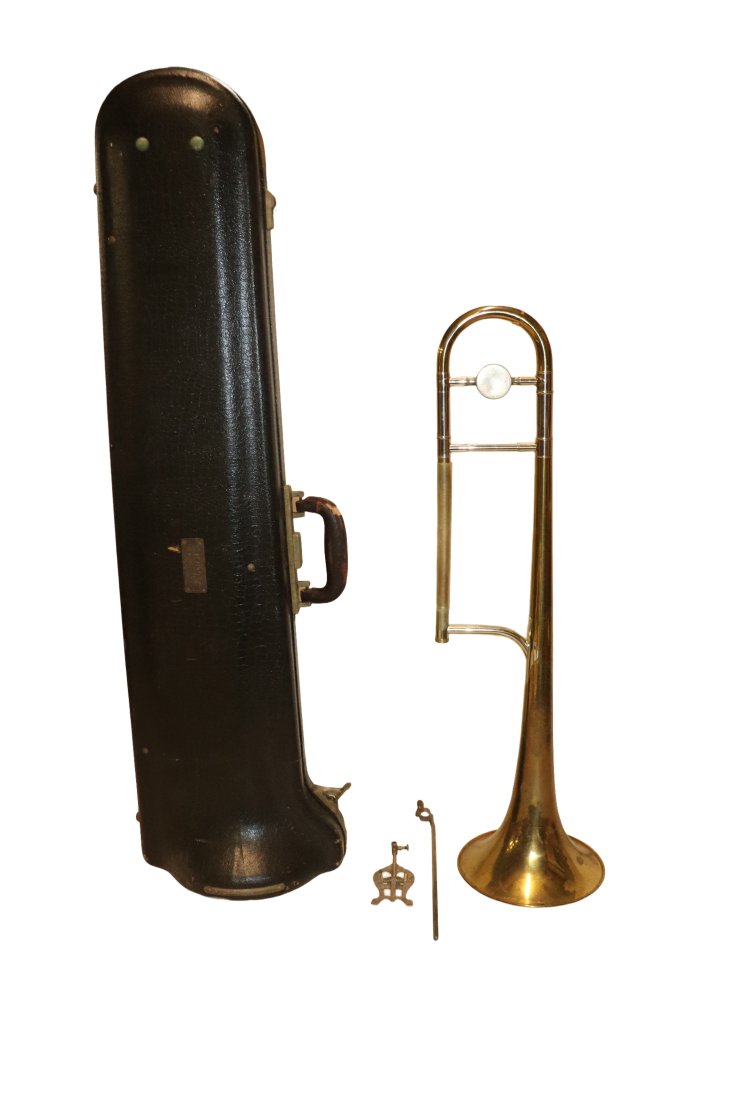 Antique King Trombone with Case (1 of 9)