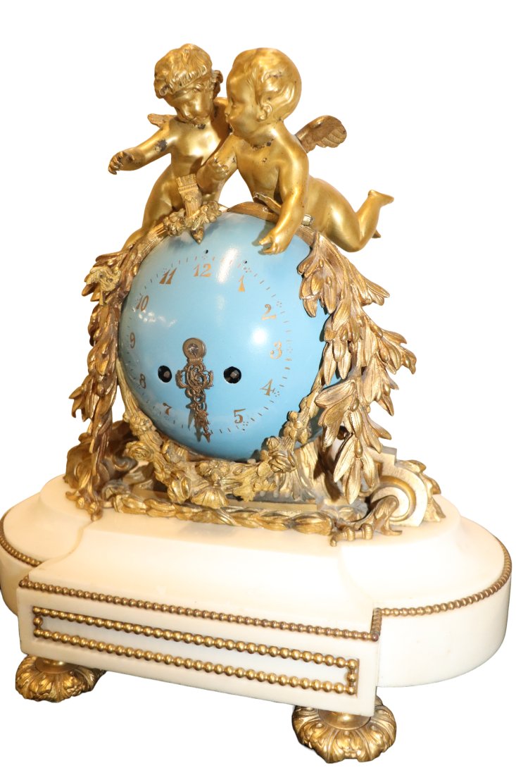 French Globe  & Cherub Clock (1 of 5)