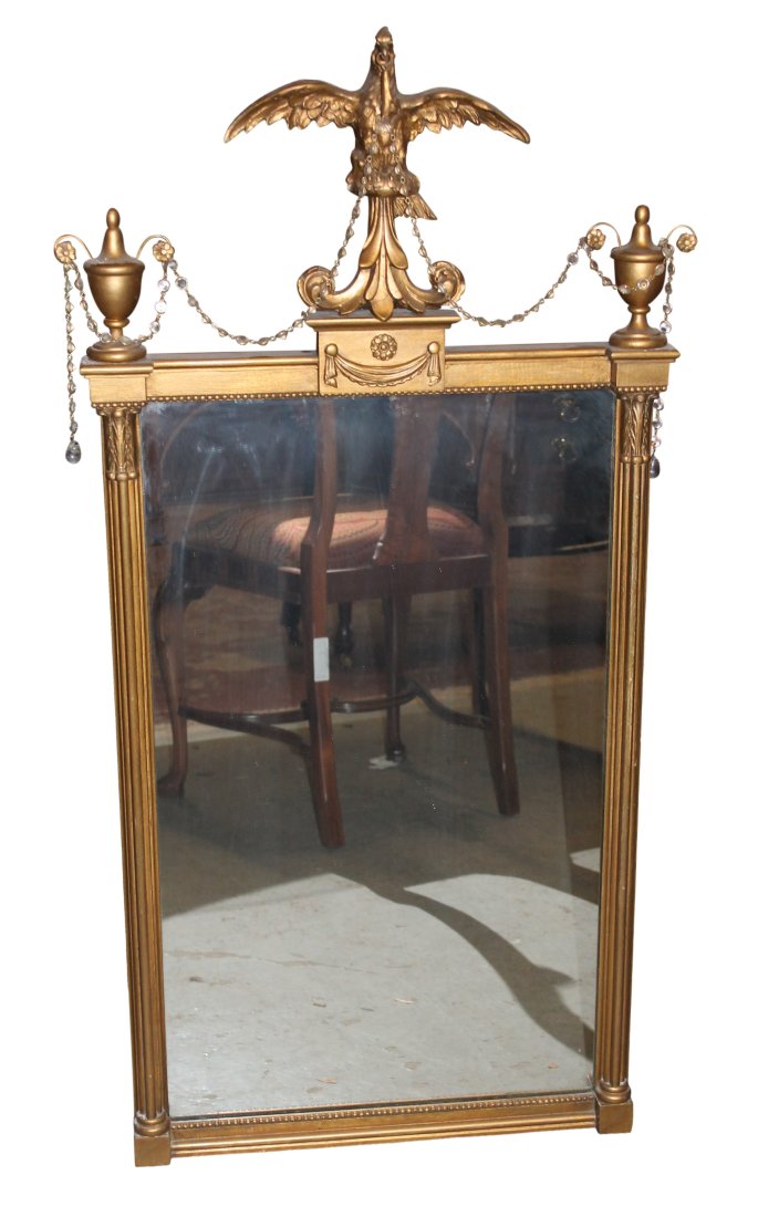 Federalist Style Gold Mirror with Eagle (1 of 3)
