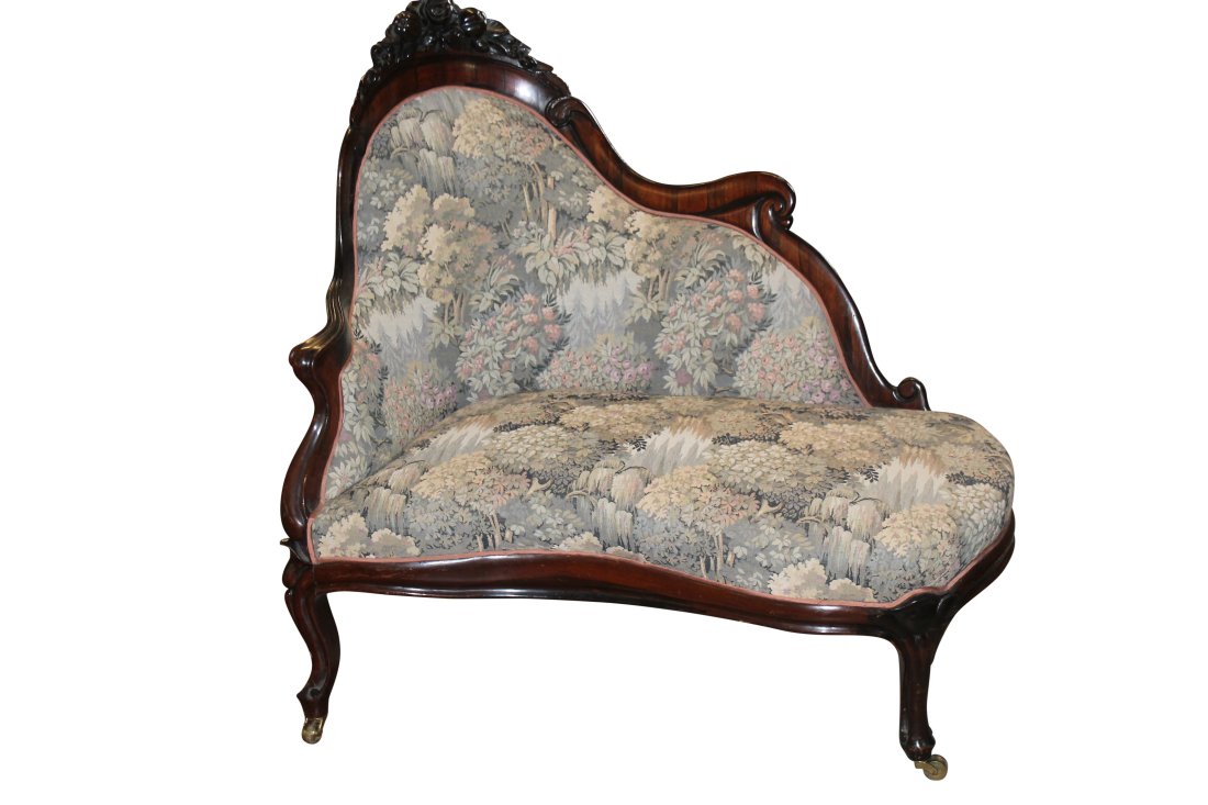 John Belter  Antique Chaise Lounge- Rosewood (1 of 3)