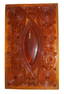 Antique Architectural Amber Pressed Glass