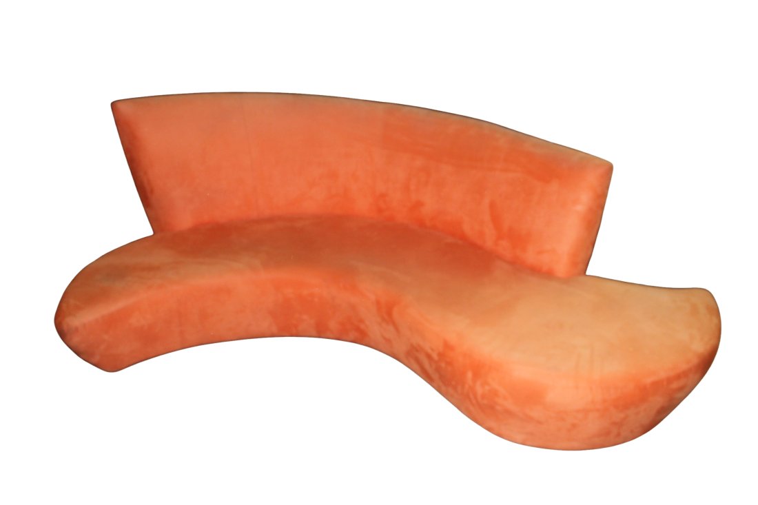 Vladimir Kagan Style Mid Century Serpentine Sofa (1 of 5)