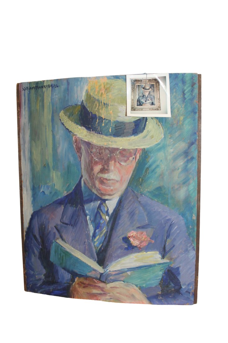 William Malherbe Signed Oil on Board Painting (1 of 4)