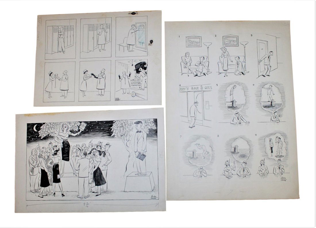 Collection of 3 Carl Rose Illustrations (1 of 4)