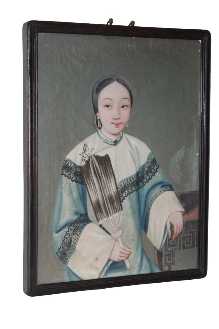 19th Century Chinese Export Portrait Elite Woman (1 of 3)