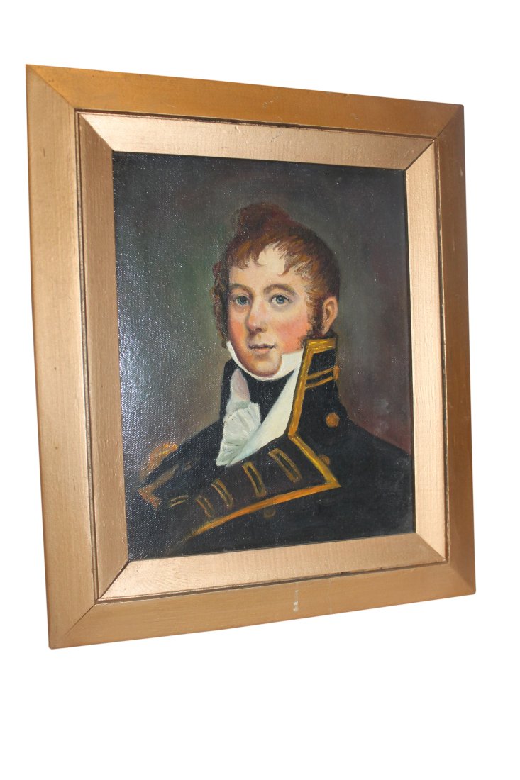 Captain James Lawrence Portrait Oil on Canvas Painting (1 of 3)
