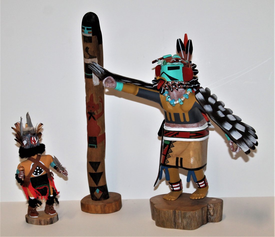 Collection 3 Kachina Dolls Signed (1 of 6)