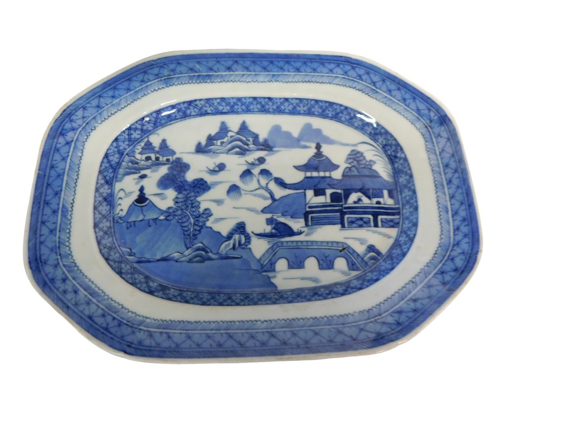 Mottahedeh Blue & White Canton Platter (1 of 3)