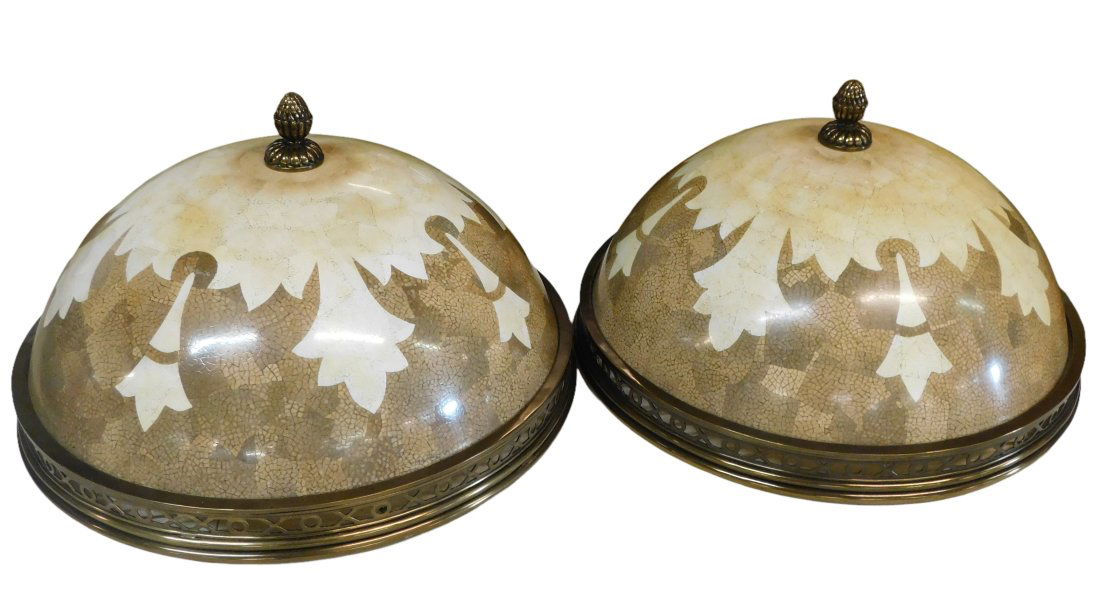 Pair Maitland Smith Large Ceiling Shades (1 of 7)