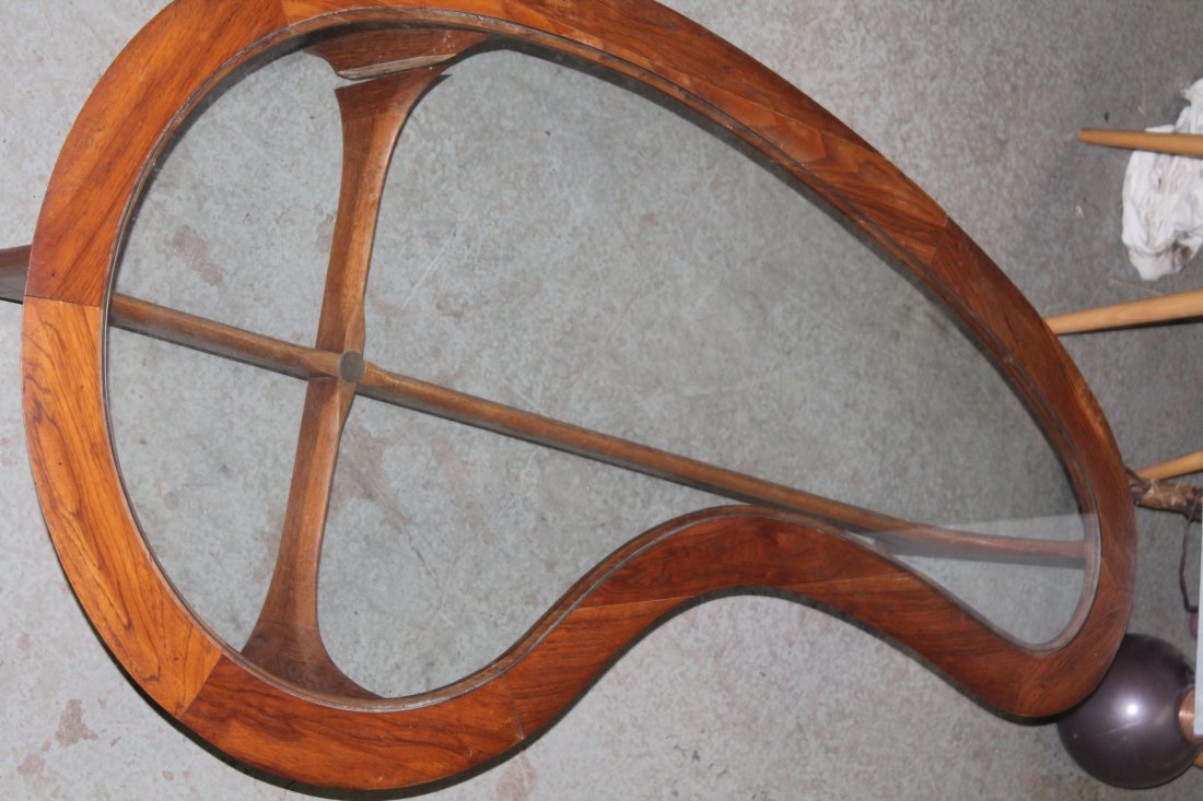 Lane Biomorphic Amoeba Kidney Coffee Table (1 of 5)