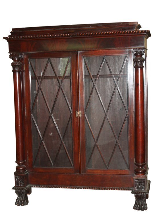 Antique Paw Foot Mahogany  Bookcase (1 of 4)