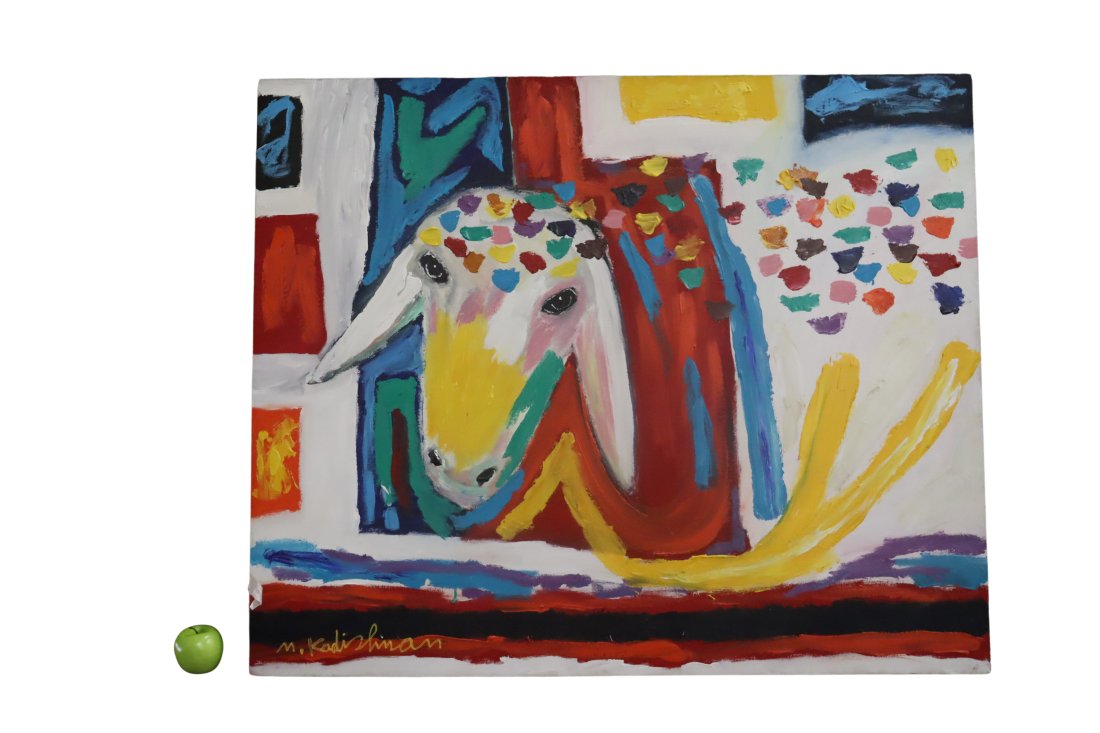 Menashe Kadishman Original Sheep Painting (1 of 6)