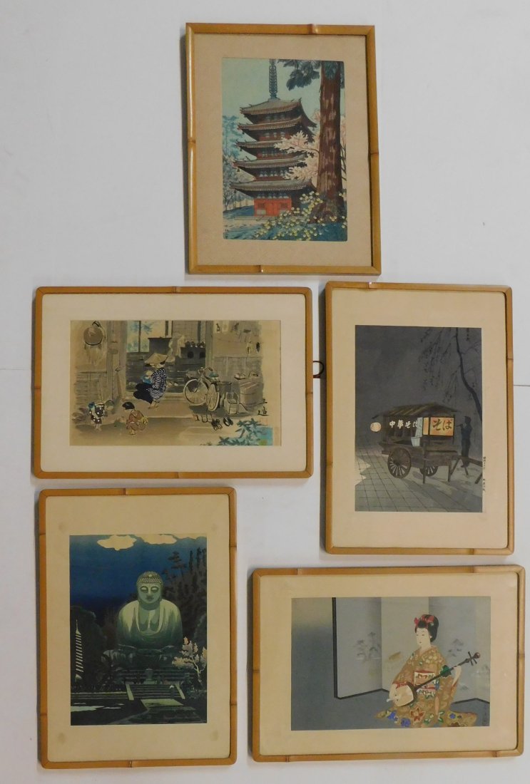 Japanese Block Prints Signed Collection 5 (1 of 9)