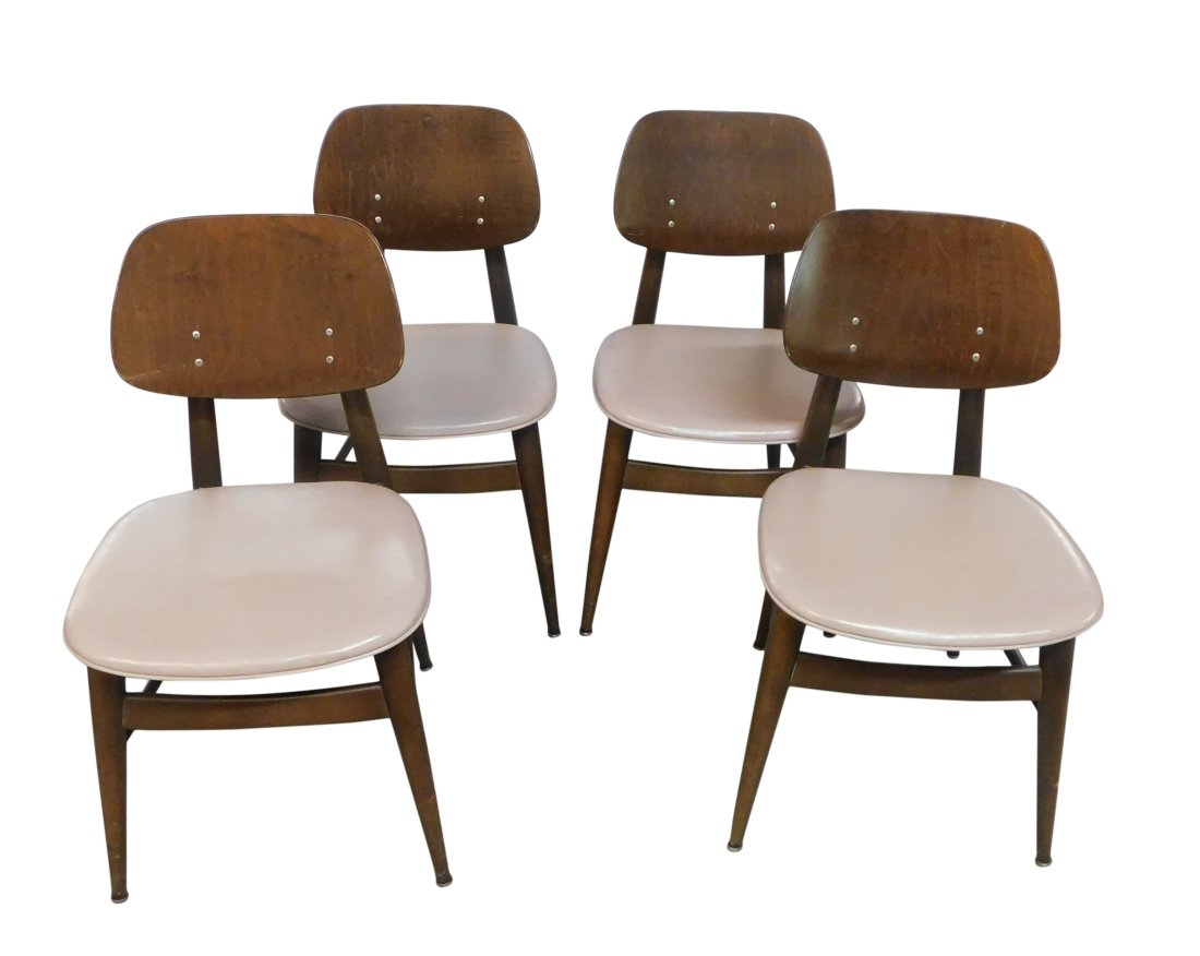 Mid-Century Modern Thonet Bentwood Chairs Set of 4 (1 of 4)