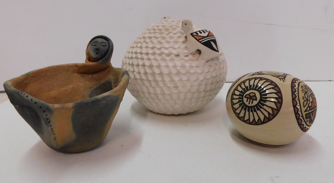 Native American Signed Pottery Pieces (1 of 10)
