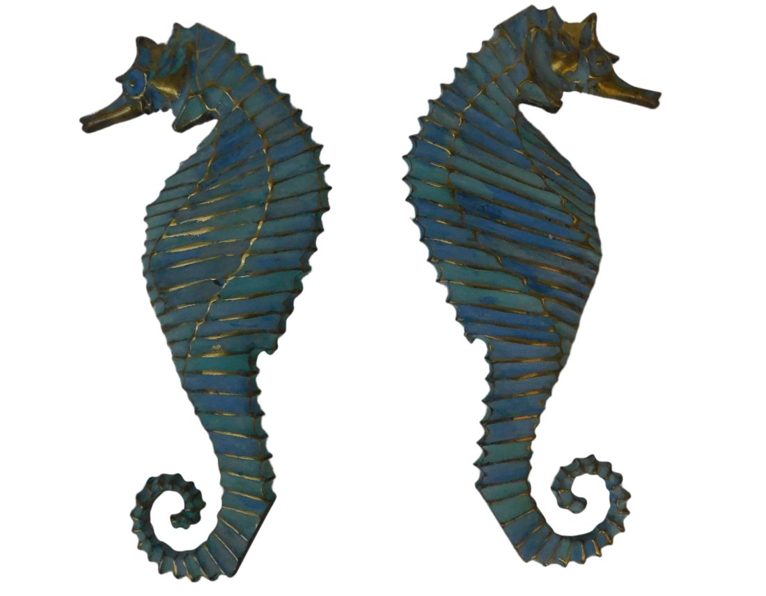 Mendoza Bronze Enameled Seahorses (1 of 6)