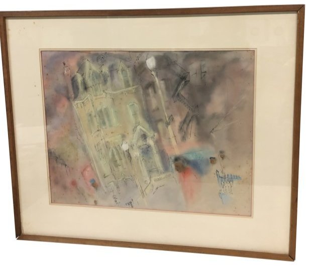 Signed Helen Dickson 1955 Watercolor (1 of 5)