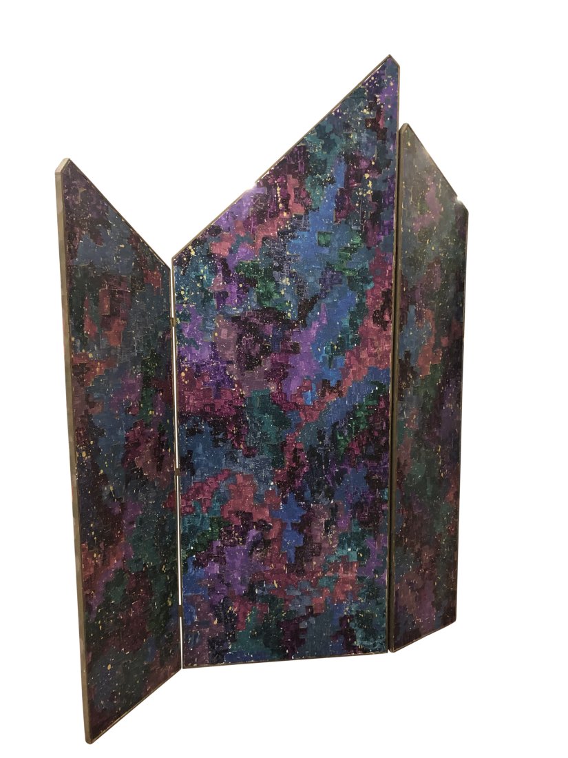 Original Art 3 Piece Large Asymmetrical Painting (1 of 5)