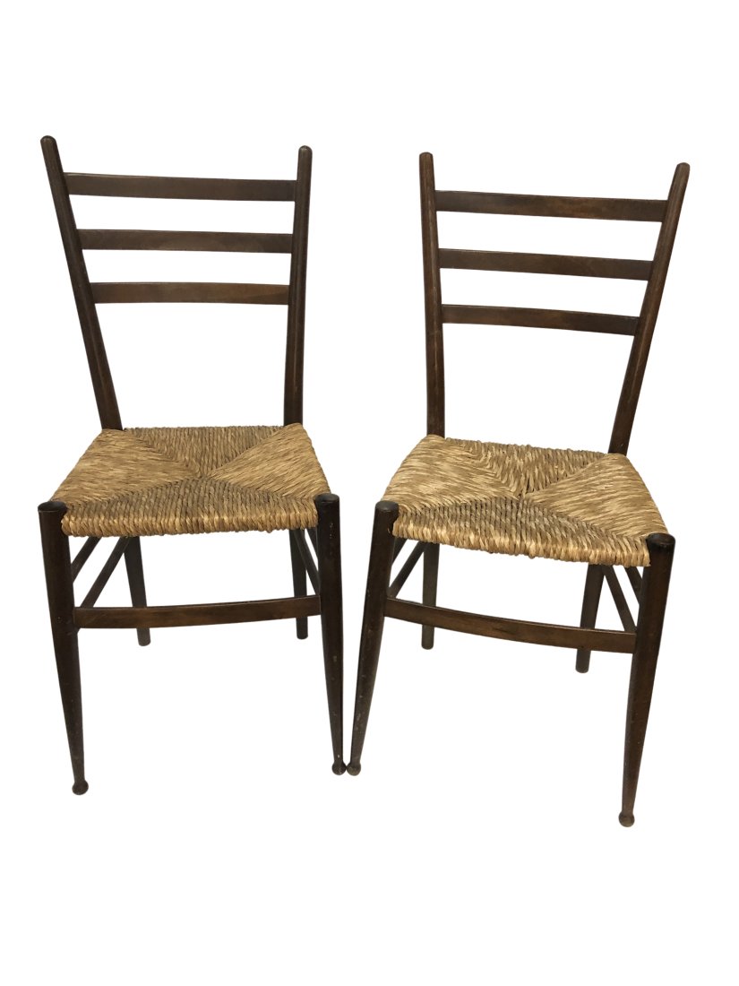 Pair Gio Ponti Style chairs (1 of 5)