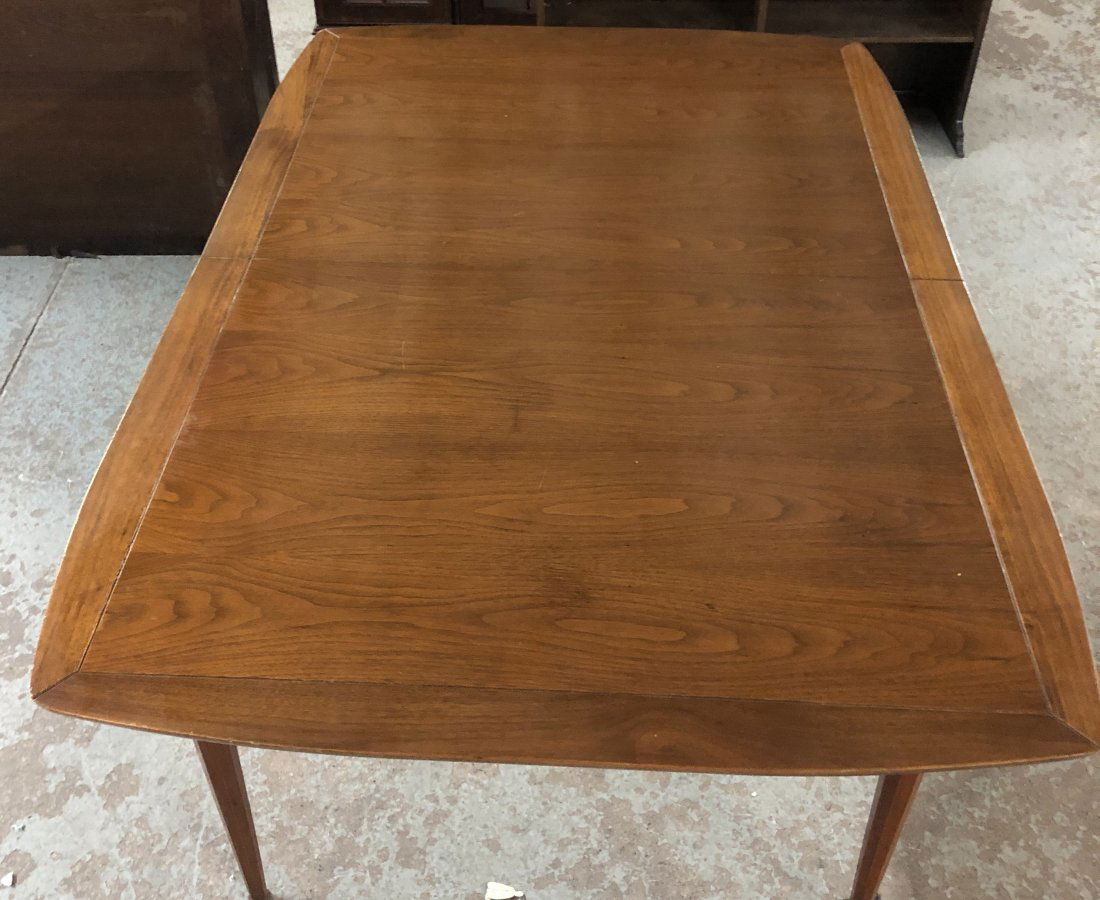MCM Danish Dining Table w/ Beveled Edged detailing (1 of 4)