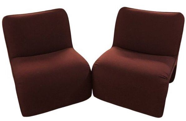 Vladimir Kagan Style Sculptural Pair Chairs (1 of 5)