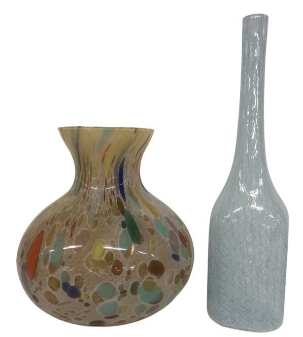 2 Italian MCM Art Glass Vases (1 of 6)