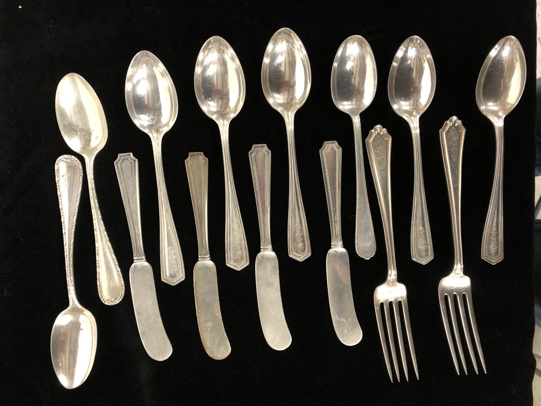Sterling Silver Silverware 14 pieces (1 of 6)