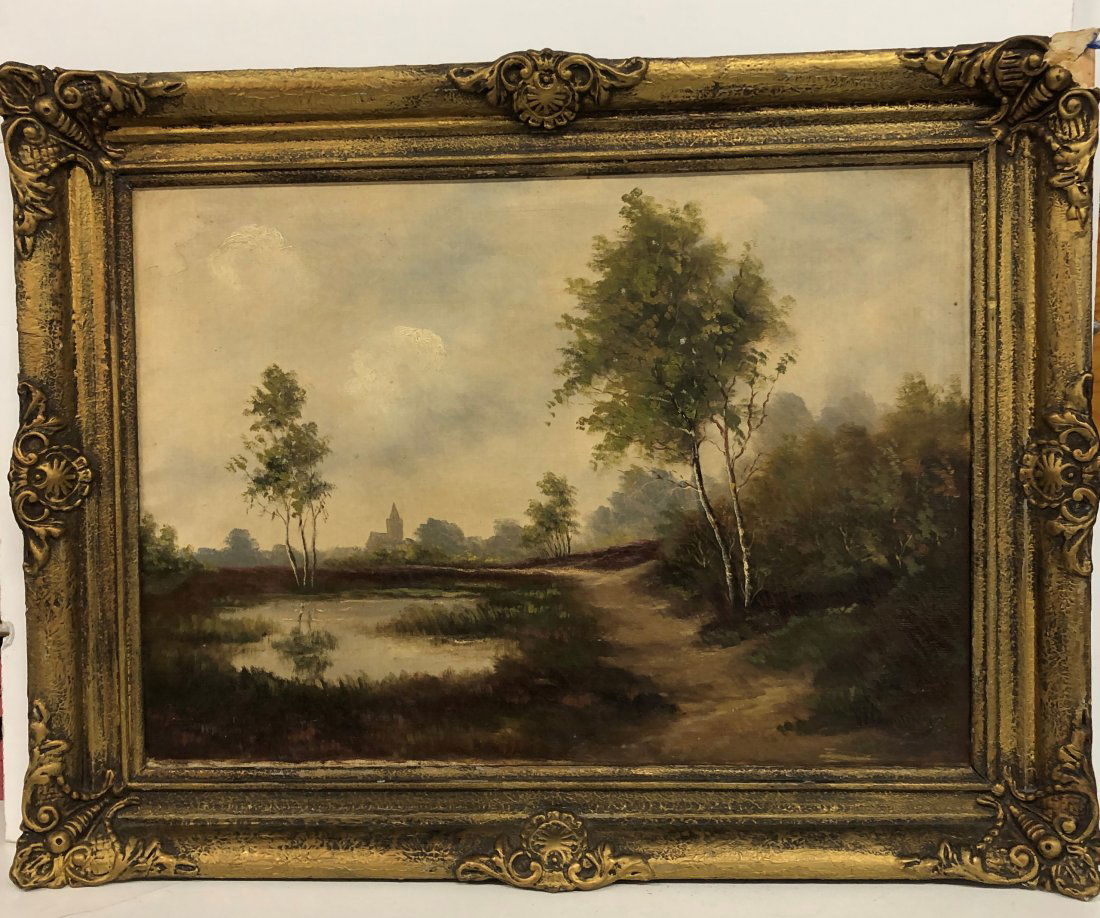 Antique Landscape Painting (1 of 6)