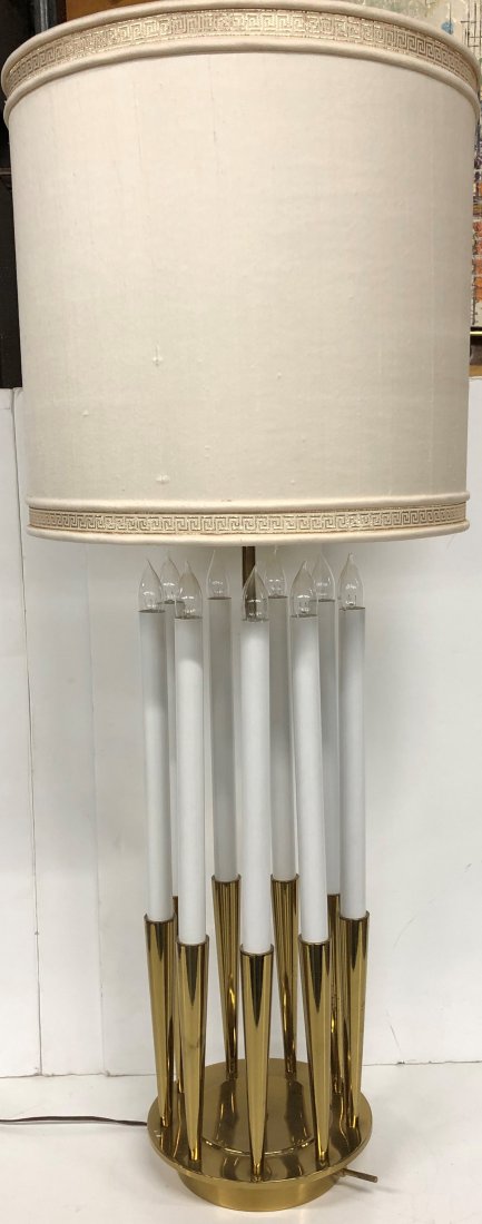 Stifle Tommi Parzinger Brass Candle Lamp. (1 of 4)