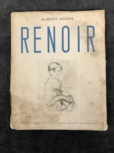 Renoir portfolio of lithographs by Albert Andre: Renoir Book Albert Andre . 16 lithographs Photo's are considered part of the description and condition. Dimensions: 10 inches x 12.5 inches Condition : Expand photos to see additional details. For mor