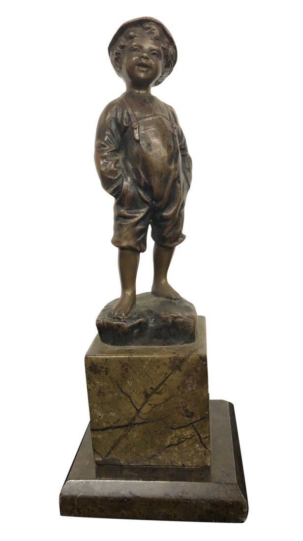 Schmidt Felling Bronze Little Boy Statue (1 of 4)
