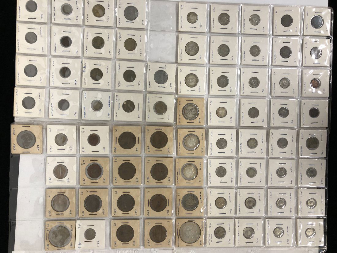 Collection Mid 20th Century Foreign Coins (1 of 7)