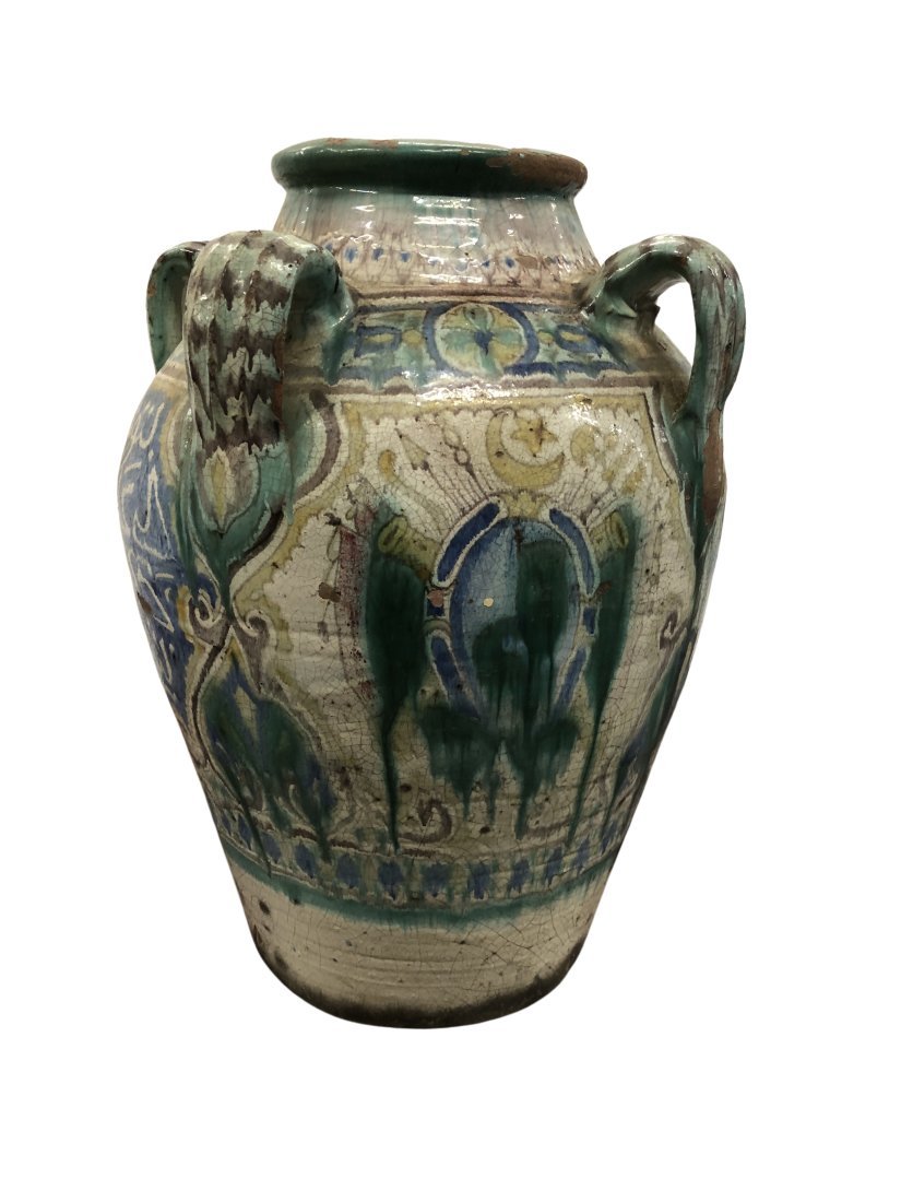 Antique Large Persian 3 Handled Vessel (1 of 5)