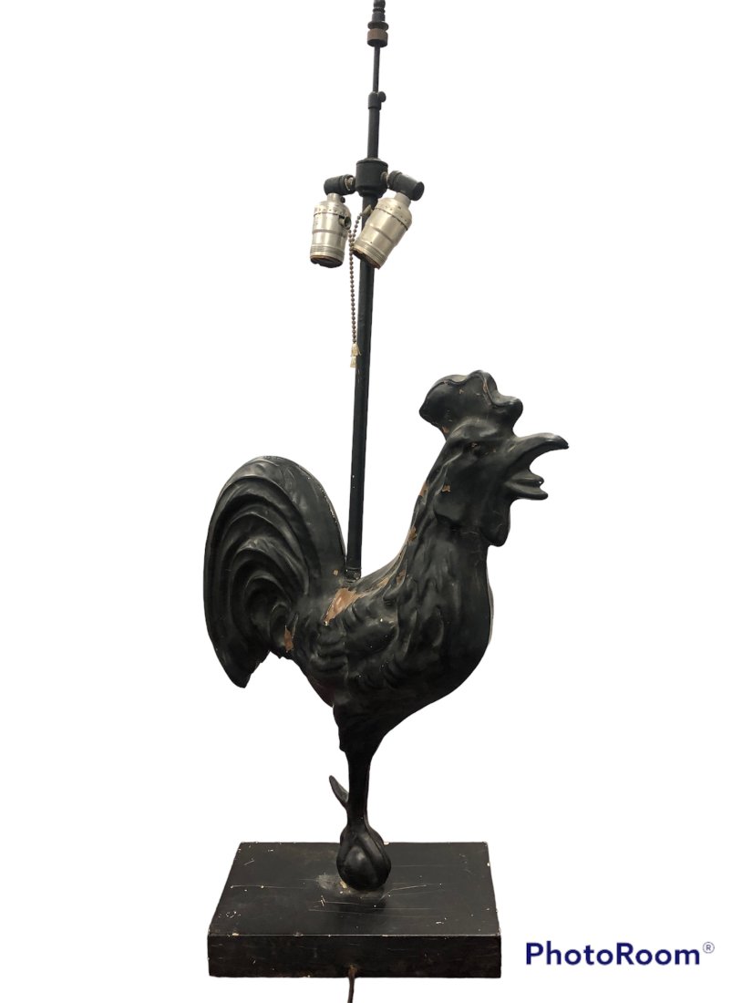 Vintage Rooster Weather vane Lamp (1 of 5)